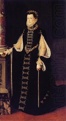 unknow artist Portrait of Elisabeth of Valois Queen consort of Spain1565(1565) china oil painting image
